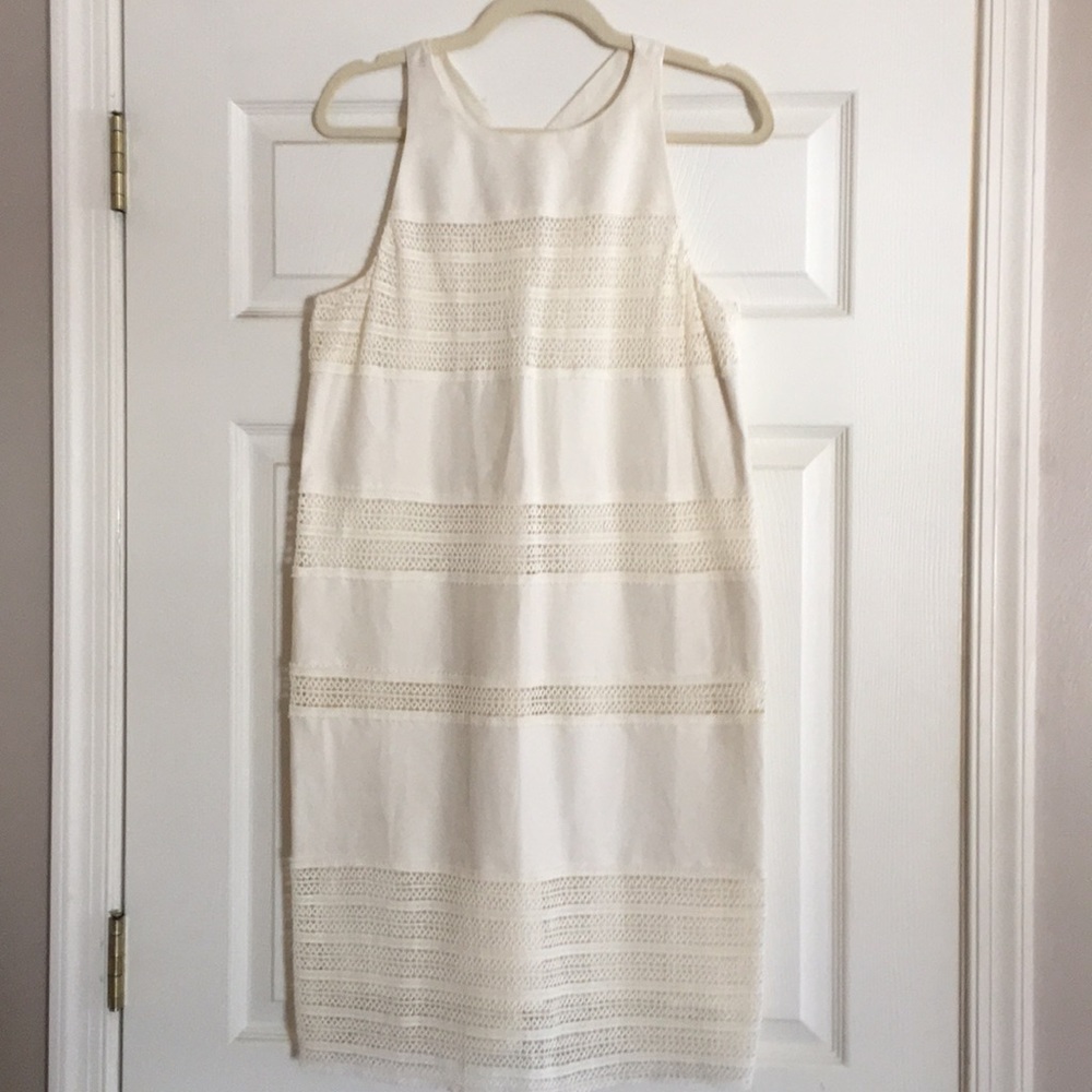 NWT Loft cream lace dress
